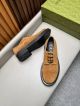 Gucci Man Brown Calfskin Business Leather Shoes 042877 (3)_th.jpg